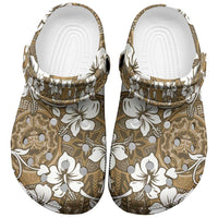 Kuvui Bula Fiji Clogs Shoes Fijian Tapa Seamless Hibiscus - Polynesian Pride