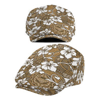 Kuvui Bula Fiji Jeff Hat Fijian Tapa Seamless Hibiscus - Polynesian Pride