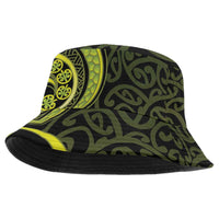 Lime Green New Zealand Mangopare Bucket Hat Aotearoa Maori Koru Style LT14
