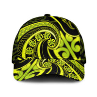 Lime Green New Zealand Mangopare Classic Cap Aotearoa Maori Koru Style LT14 Universal Fit Lime Green - Polynesian Pride