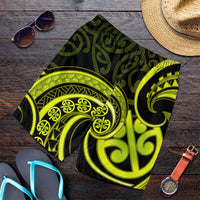 Lime Green New Zealand Mangopare Shorts for Men Aotearoa Maori Koru Style LT14