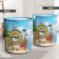 Hawaii Golf Christmas Laundry Basket Mele Kalikimaka Funny Golfer Santa LT01 - Polynesian Pride