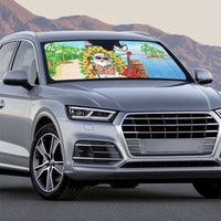 Hawaii Golf Christmas Auto Sun Shade Mele Kalikimaka Funny Golfer Santa LT01 - Polynesian Pride