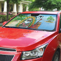 Hawaii Golf Christmas Auto Sun Shade Mele Kalikimaka Funny Golfer Santa LT01 - Polynesian Pride