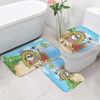 Hawaii Golf Christmas Bathroom Set Mele Kalikimaka Funny Golfer Santa LT01 - Polynesian Pride
