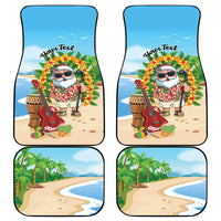 Personalized Hawaii Golf Christmas Car Mats Mele Kalikimaka Funny Golfer Santa LT01 - Polynesian Pride
