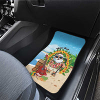 Personalized Hawaii Golf Christmas Car Mats Mele Kalikimaka Funny Golfer Santa LT01 - Polynesian Pride