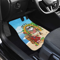 Personalized Hawaii Golf Christmas Car Mats Mele Kalikimaka Funny Golfer Santa LT01 - Polynesian Pride