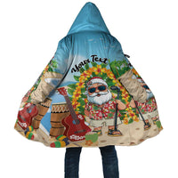 Personalized Hawaii Golf Christmas Cloak Mele Kalikimaka Funny Golfer Santa LT01 Unisex Blue - Polynesian Pride