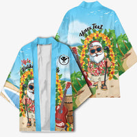 Personalized Hawaii Golf Christmas Kimono Mele Kalikimaka Funny Golfer Santa LT01 - Polynesian Pride