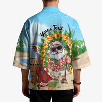 Personalized Hawaii Golf Christmas Kimono Mele Kalikimaka Funny Golfer Santa LT01 - Polynesian Pride
