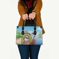 Hawaii Golf Christmas Leather Bag Mele Kalikimaka Funny Golfer Santa LT01 - Polynesian Pride