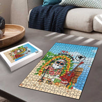 Hawaii Golf Christmas Puzzle Mele Kalikimaka Funny Golfer Santa LT01 - Polynesian Pride