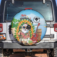 Hawaii Golf Christmas Spare Tire Cover Mele Kalikimaka Funny Golfer Santa - Polynesian Pride