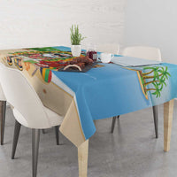 Hawaii Golf Christmas Tablecloth Mele Kalikimaka Funny Golfer Santa - Polynesian Pride