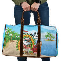 Hawaii Golf Christmas Travel Bag Mele Kalikimaka Funny Golfer Santa LT01 Blue - Polynesian Pride