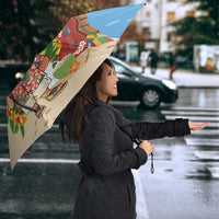 Hawaii Golf Christmas Umbrella Mele Kalikimaka Funny Golfer Santa LT01 - Polynesian Pride