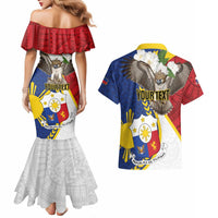 Personalized Philippines Couples Matching Mermaid Dress and Hawaiian Shirt Filipino Araw ng Kalayaan