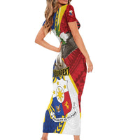 Personalized Philippines Short Sleeve Bodycon Dress Filipino Araw ng Kalayaan