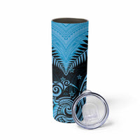New Zealand Skinny Tumbler Aotearoa Blue Maori Kiwi Blue Fern