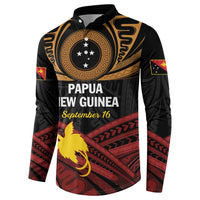 Papua New Guinea Bird of Paradise Button Sweatshirt 16 September 1975 Independence Day Anniversary