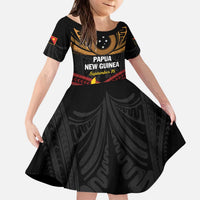 Papua New Guinea Bird of Paradise Kid Short Sleeve Dress 16 September 1975 Independence Day Anniversary