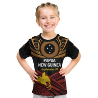 Papua New Guinea Bird of Paradise Kid T Shirt 16 September 1975 Independence Day Anniversary