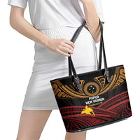 Papua New Guinea Bird of Paradise Leather Tote Bag 16 September 1975 Independence Day Anniversary