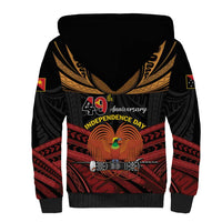 Papua New Guinea Bird of Paradise Sherpa Hoodie 16 September 1975 Independence Day Anniversary