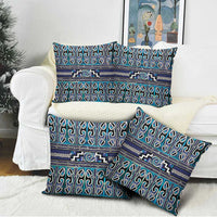 Maori Matariki Pillow Cover Blue Galaxy Aesthetic Koru Art