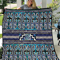 Maori Matariki Quilt Blue Galaxy Aesthetic Koru Art