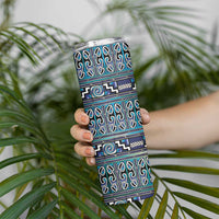 Maori Matariki Skinny Tumbler Blue Galaxy Aesthetic Koru Art