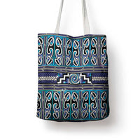 Maori Matariki Tote Bag Blue Galaxy Aesthetic Koru Art