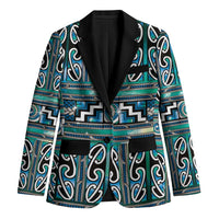 Maori Matariki Blazer Green Galaxy Aesthetic Koru Art