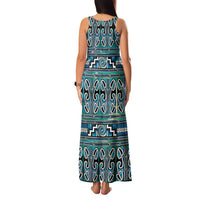 Maori Matariki Family Matching Tank Maxi Dress and Hawaiian Shirt Green Galaxy Aesthetic Koru Art