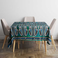 Maori Matariki Tablecloth Green Galaxy Aesthetic Koru Art