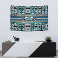 Maori Matariki Tapestry Green Galaxy Aesthetic Koru Art
