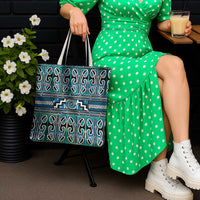 Maori Matariki Tote Bag Green Galaxy Aesthetic Koru Art