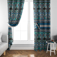 Maori Matariki Window Curtain Green Galaxy Aesthetic Koru Art