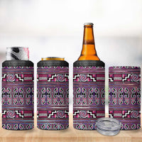 Maori Matariki 4 in 1 Can Cooler Tumbler Pink Galaxy Aesthetic Koru Art