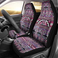 Maori Matariki Car Seat Cover Pink Galaxy Aesthetic Koru Art LT01 - Polynesian Pride