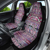 Maori Matariki Car Seat Cover Pink Galaxy Aesthetic Koru Art LT01 - Polynesian Pride