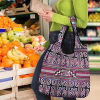 Maori Matariki Grocery Bag Pink Galaxy Aesthetic Koru Art