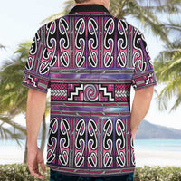 Maori Matariki Hawaiian Shirt Pink Galaxy Aesthetic Koru Art