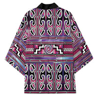 Maori Matariki Kimono Pink Galaxy Aesthetic Koru Art