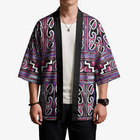 Maori Matariki Kimono Pink Galaxy Aesthetic Koru Art