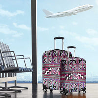 Maori Matariki Luggage Cover Pink Galaxy Aesthetic Koru Art LT01 - Polynesian Pride