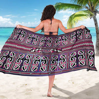 Maori Matariki Sarong Pink Galaxy Aesthetic Koru Art