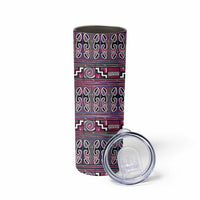 Maori Matariki Skinny Tumbler Pink Galaxy Aesthetic Koru Art