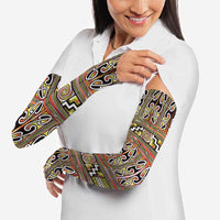 Maori Matariki Arm Sleeves Yellow Galaxy Aesthetic Koru Art